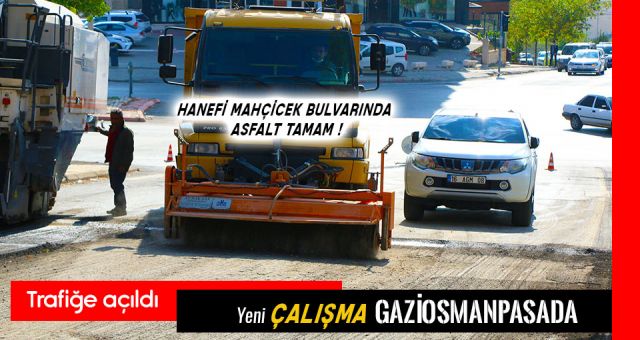 Hanefi Mahçicek Bulvarında Asfalt Bitti Trafik Açıldı