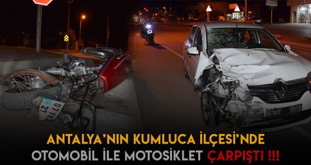 Otomobil İle Motosiklet Çarpıştı 1 Ölü