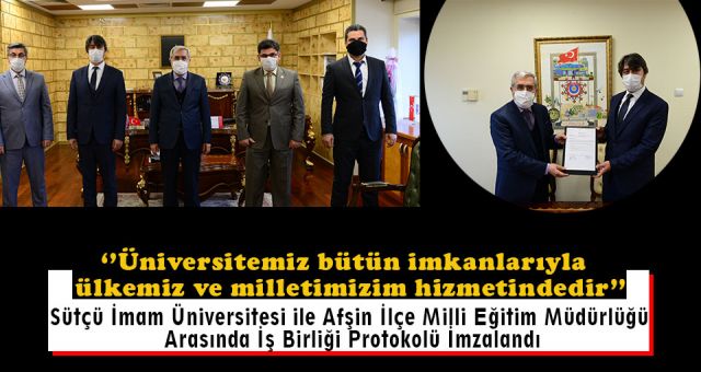 Afşin İlçe Milli Eğitim Müdürlüğü İle Protokol İmzalandı