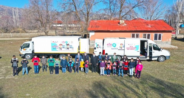 Göksun'da Mobil Eba Noktası Hizmette