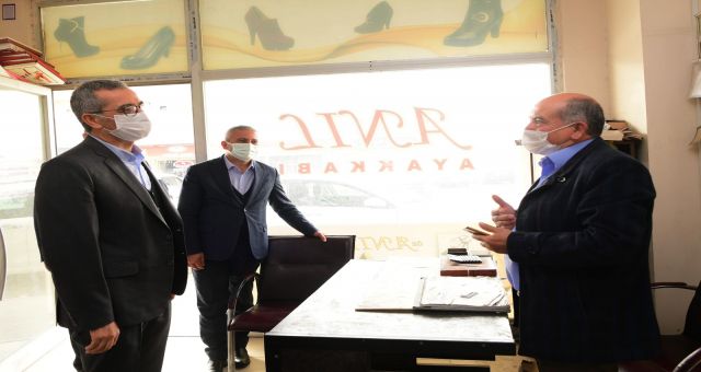 Güngör Ayakkabıcı Esnafını Ziyaret Etti