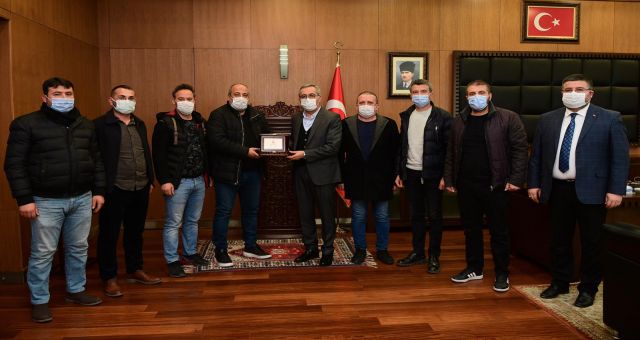 Kahramanmaraşspor Heyetinden Güngör'e Ziyaret