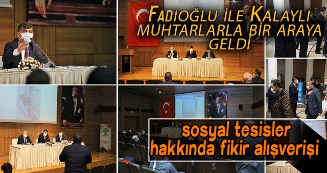Şehitkamil Belediye'sinden Muhtarlarla Toplantı