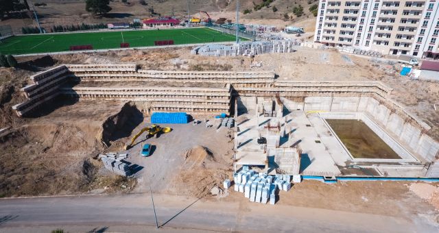 Doğukent Kapalı Yüzme Havuzu Projesi Hız Kazandı