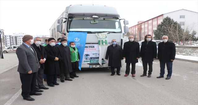 Isparta'dan Suriye'ye İnsani Yardım Malzemesi