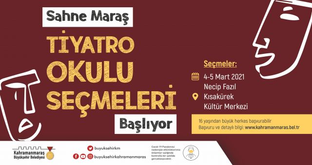 Kahramanmaraş'ta Tiyatro Okulu Ön Başvuruları Başladı