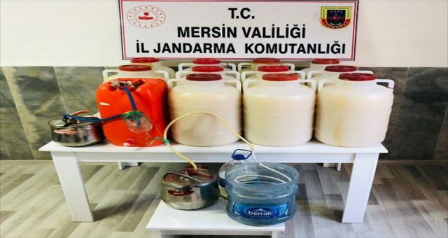 Mersin'de 485 Litre Sahte İçki Ele Geçirildi