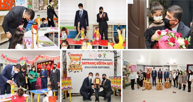 On Bin Öğrenciye Satranç Takımı Hediye Edildi