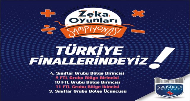 Sanko Okulları Beş Sınıf Seviyesinde Türkiye Finallerinde