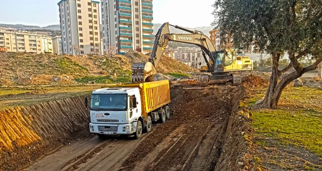 Doğukent'te Yeni Yol Yapım Çalışması