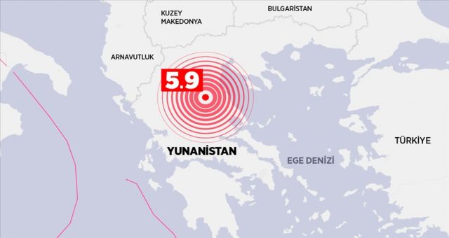 Yunanistan'da Deprem Meydana Geldi