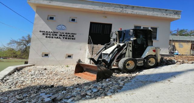 Dulkadiroğlu Belediyesi KüçükNacar'da Çevre Düzenlemesi Yaptı