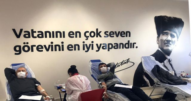 Sanko Çalışanları Kan Bağışladı