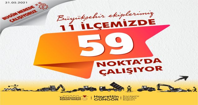 Fen İşleri Dairesinden Günlük Çizelge