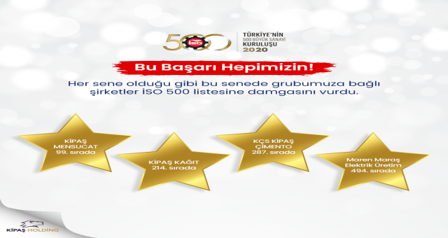 İso 500'de Kipaş Şirketleri