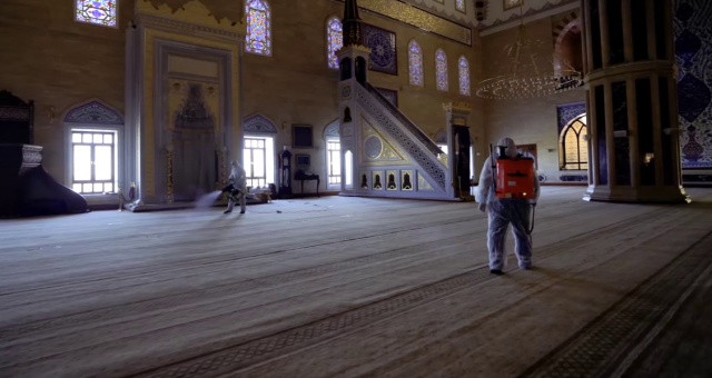 Kahramanmaraş'ta Camiler Bayrama Hazır