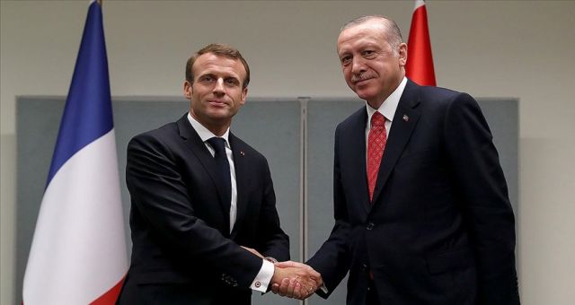 Cumhurbaşkanı Erdoğan'ın Macron İle Görüşmesi Başladı