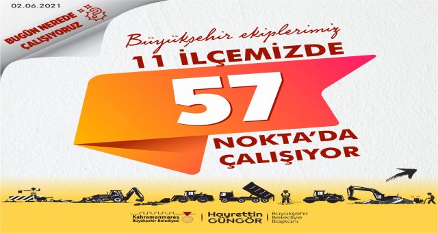 Fen İşleri Dairesinden Günlük Çizelge