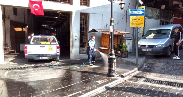 Kahramanmaraş Yoğunluk Oluşabilecek Alanlar Normalleşme Öncesi Dezenfekte Edildi