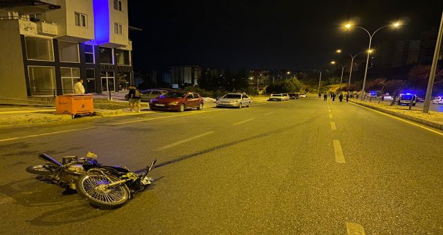Kahramanmaraş’ta motosiklet sürücüsü ağır yaralandı