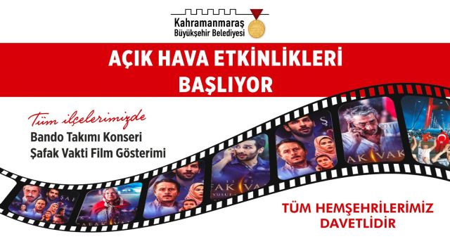 Kahramanmaraş'ta Açık Hava Etkinlikleri Başlıyor