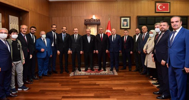 TBMM Başkanı ve Ticaret Bakanı’ndan Başkan Güngör’e Ziyaret