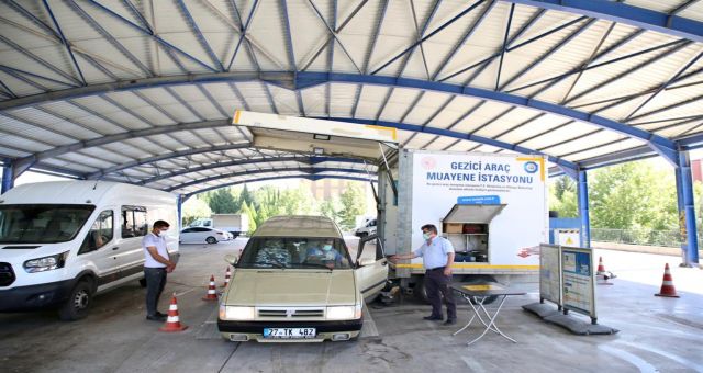 Gezici Araç Muayane Aracı Dulkadiroğlunda Hizmete Başladı