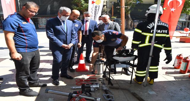 Kahramanmaraş Büyükşehir Belediye Başkanı Hayrettin Güngör İtfaiye Haftası etkinliklerine katıldı