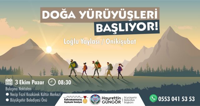 Kahramanmaraş Doğa Yürüyüşleri’nde Yeni Rota Loğlu Yaylası Oldu