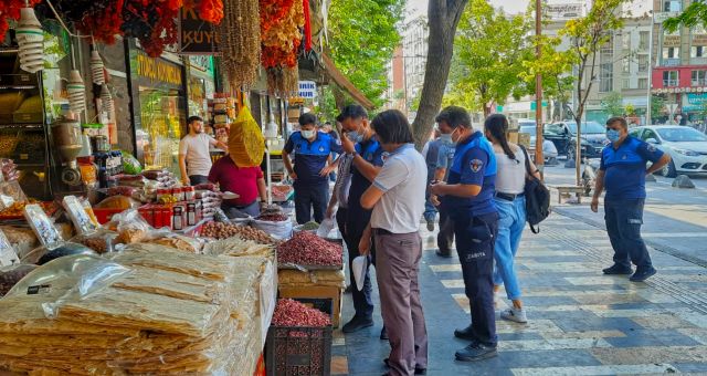 Kahramanmaraş'ta Kaldırım İşgaline Denetim