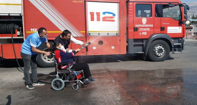 Kahramanmaraş Büyükşehir İtfaiyesi En Özel Misafirlerini Ağırladı