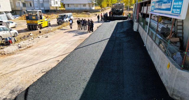 Pazarcık'ta Yol Çalışması