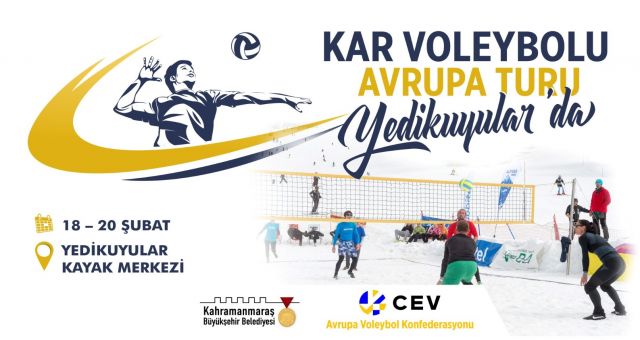 Kar Voleybolu Avrupa Turu Yedikuyular’da