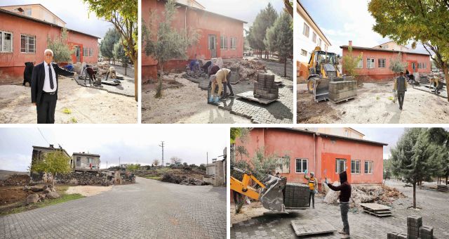 Tekirsin Mahallesi'nde Kilit Taşı Çalışmalarını Aralıksız Devam Ediyor