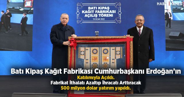 Batı Kipaş Kağıt Fabrikası İthalatı Azaltıp İhracatı Arttıracak