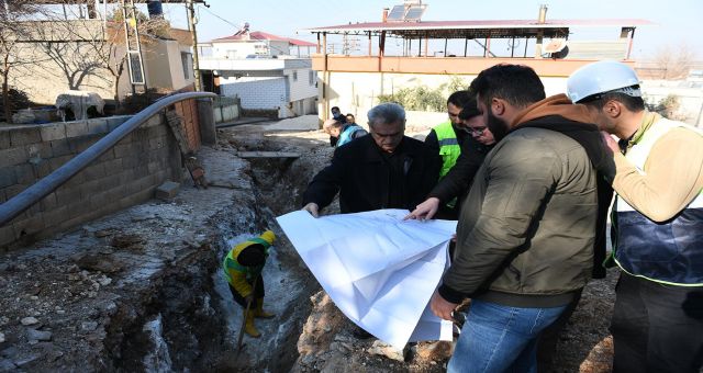 Pazarcık Evri Mahallesi İçmesuyu Yenileme Çalışmaları Başladı