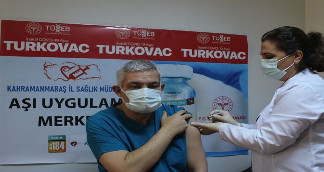 Kahramanmaraş’ta yerli ve milli aşı TURKOVAC uygulanmaya başlandı.