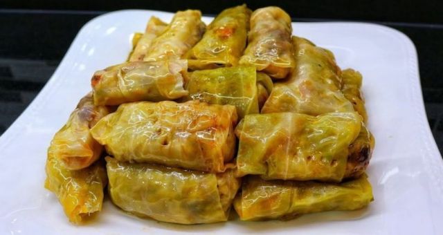 Kıymalı Lahana Sarması Hazırlanışı