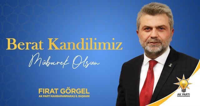 Başkan Görgel'in Berat Kandili Mesajı
