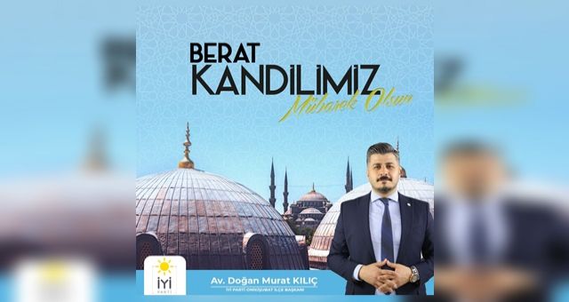 Başkan Kılıç'ın Berat Kandili Mesajı