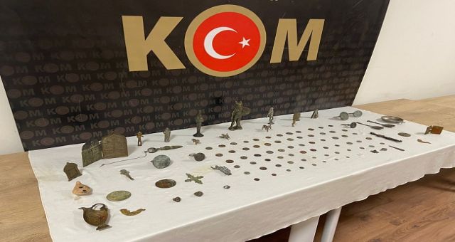 Kahramanmaraş'ta 109 Parça Tarihi Eser Ele Geçirildi