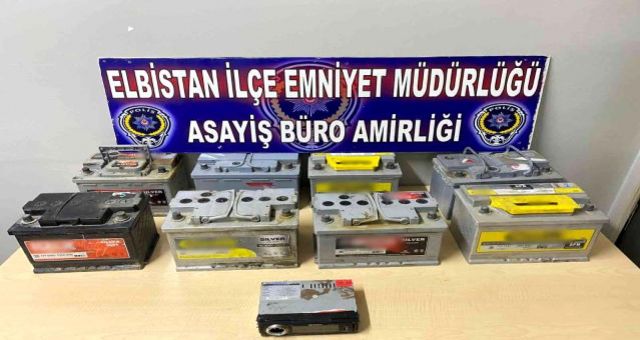 Kahramanmaraş'ta Akü Hırsızı Tutuklandı