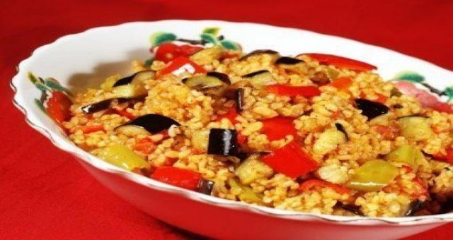 Sebzeli Bulgur Pilavı Hazırlanışı
