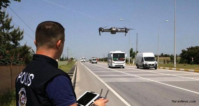 Kahramanmaraş'ta Trafik Drone İle Denetlenecek!