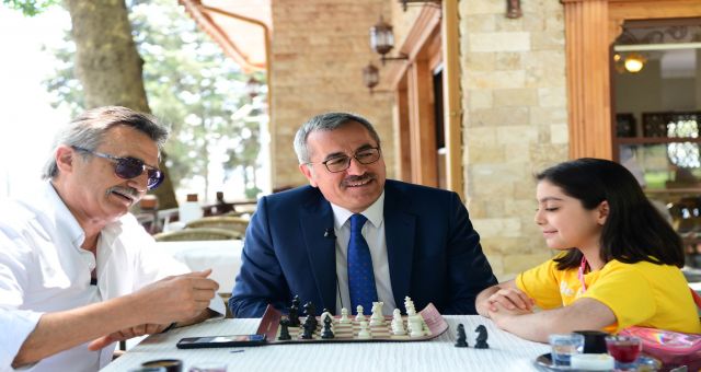 Başkan Güngör Eski Bakan Tüzmen’i Ağırladı
