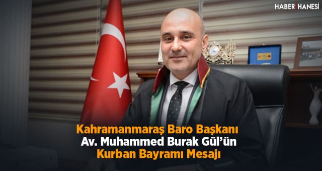 Baro Başkanı Gül'den Kurban Bayramı mesajı