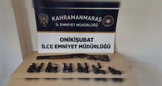 Kahramanmaraş'ta 20 Silah Ele Geçirildi