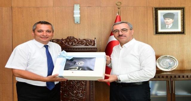 Başkan Güngör Kaymakam Okatan’ı Ağırladı