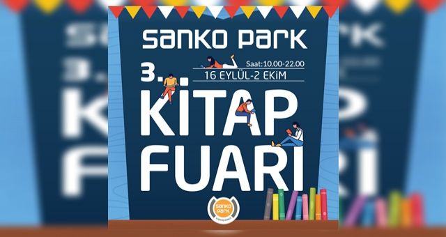 Sanko Park Alışveriş Merkezi 3’üncü Kitap Fuarı Başlıyor