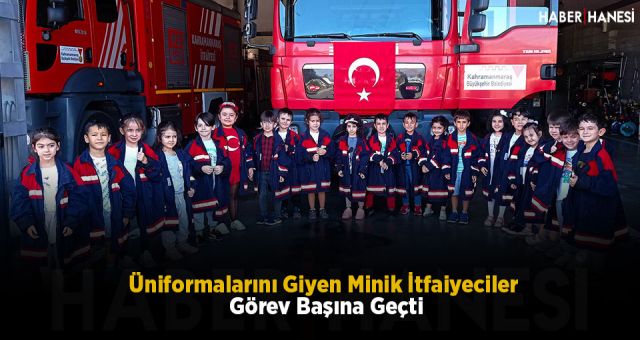 Üniformalarını Giyen Minik İtfaiyeciler Görev Başına Geçti